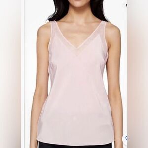Ted baker London leiaa dusky pink 100% silk cami mesh sheer fairy ballerina